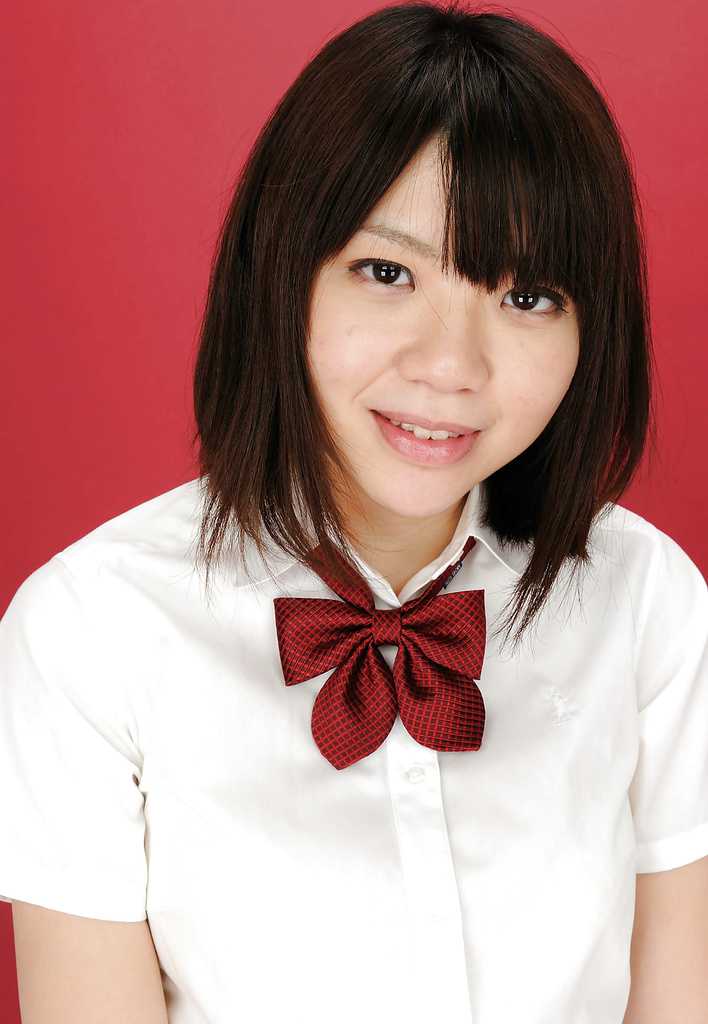 Japanese cute school girl Sachika