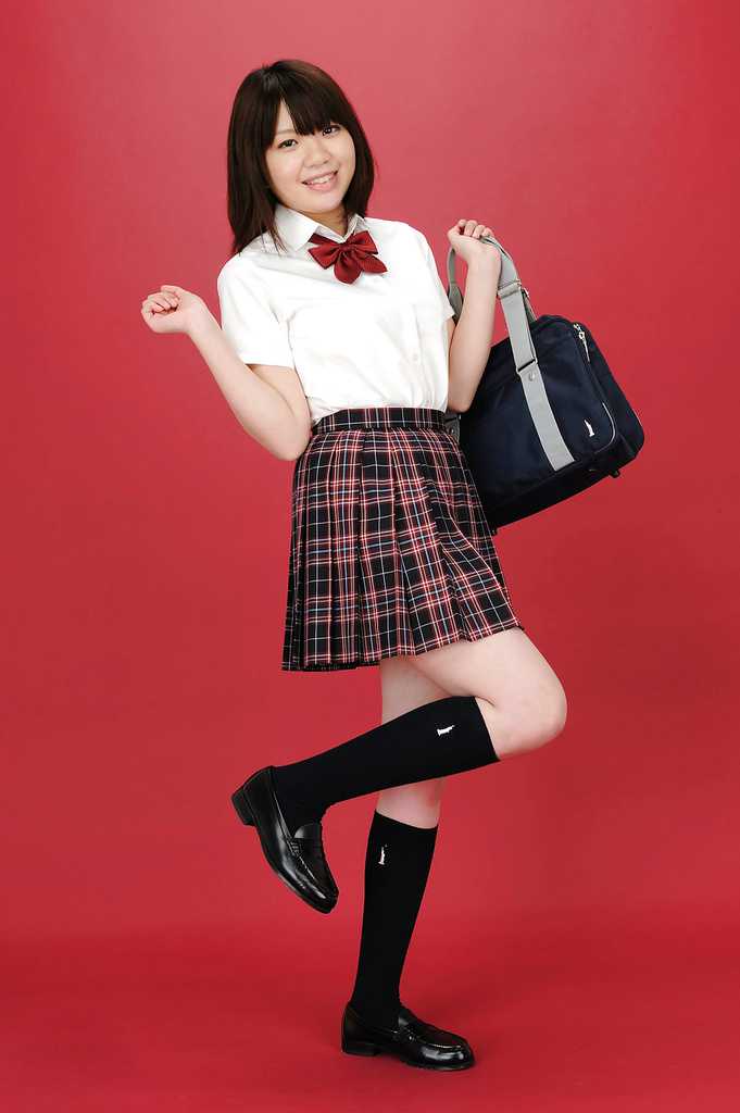 Japanese cute school girl Sachika